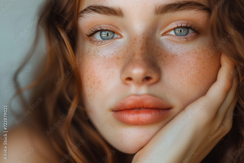 Women's beauty skincare routine photography