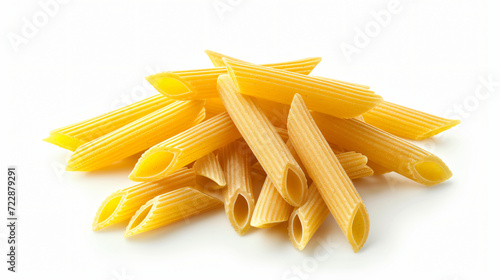 Wholegrain penne rigate pasta photo