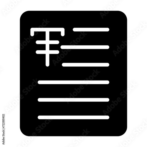 Document Strikethrough Vector Icon