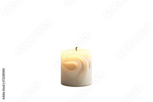 Beauty of Pillar Candles Isolated On Transparent Background