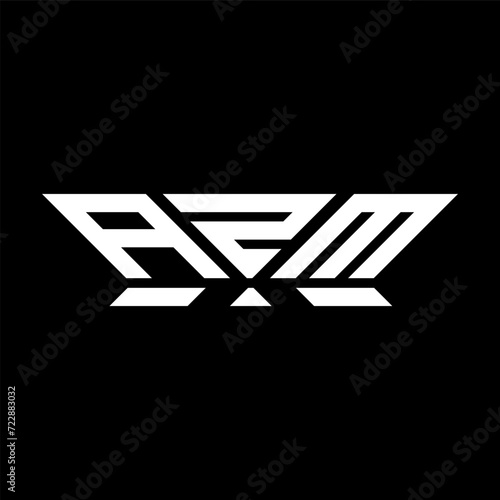 AZM letter logo vector design, AZM simple and modern logo. AZM luxurious alphabet design 