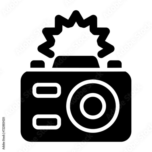 Camera Flash Vector Icon