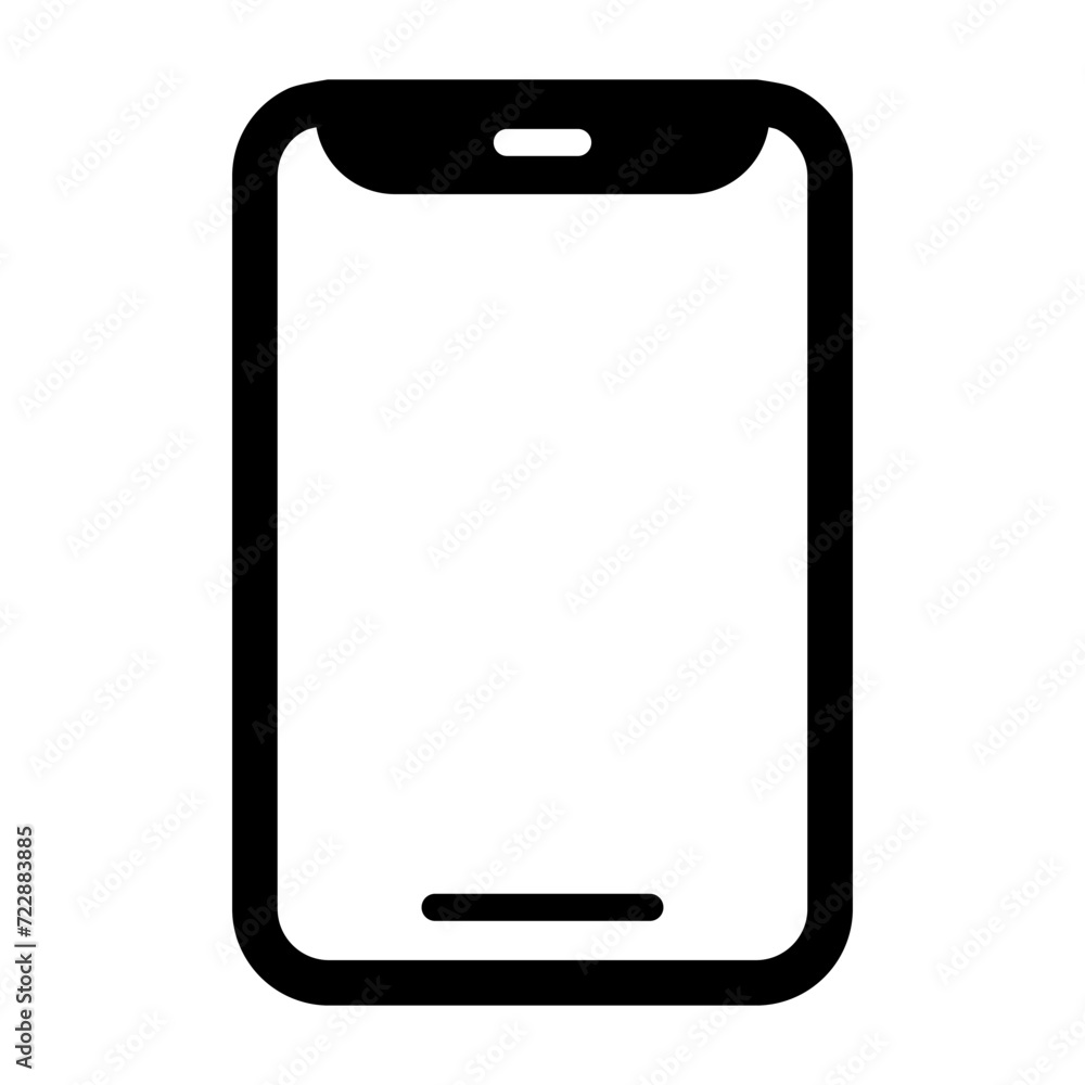 Mobile Notch Vector Icon Mobile Notch Vector Icon