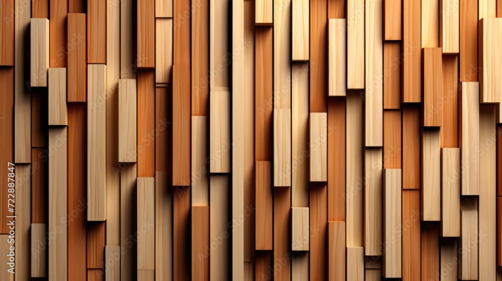 Wooden slats texture for interior decoration UHD wallpaper - obrazy, fototapety, plakaty 