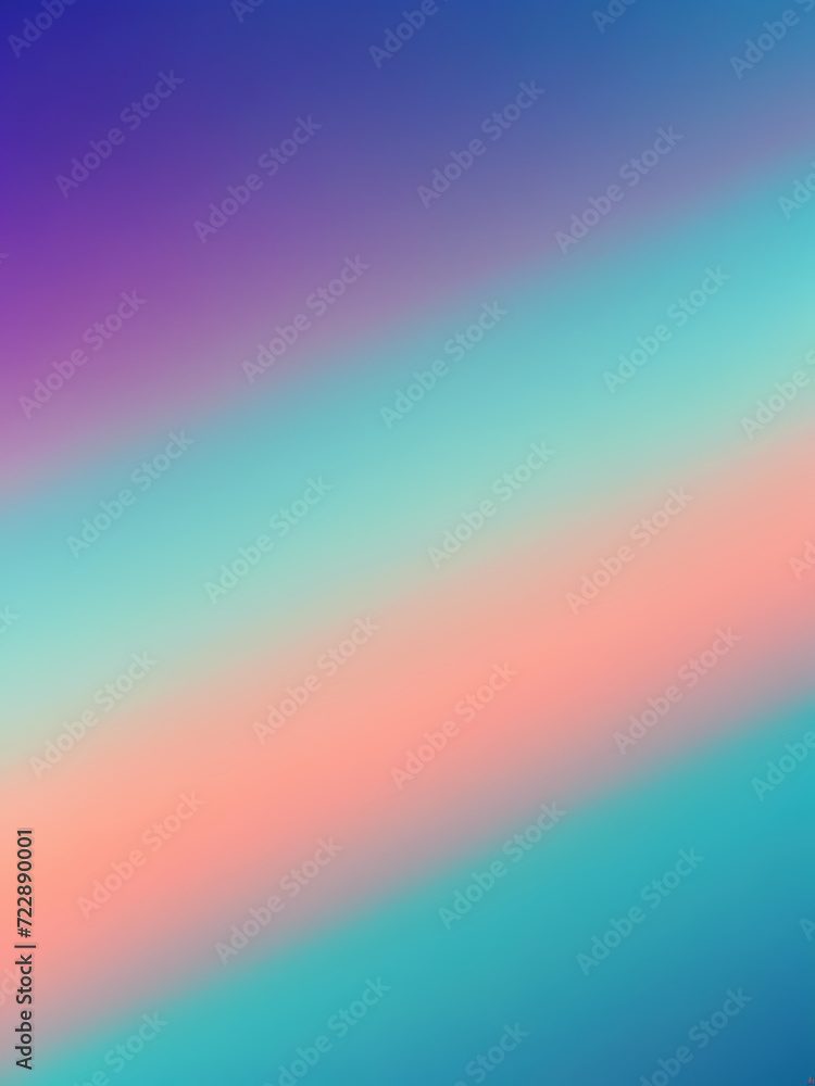 soft indigo to peach to turquoise to mint gradient background