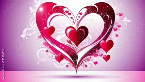 valentine heart background photo