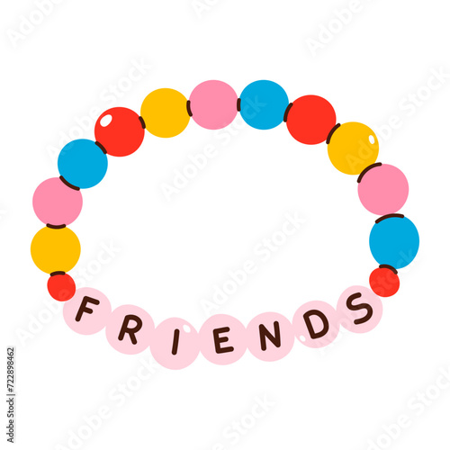 Friendship bracelet, Colorful friendship bracelet, handmade, isolated