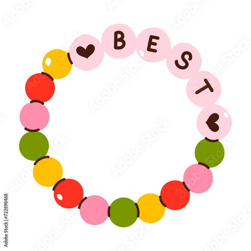 Friendship bracelet, Colorful friendship bracelet, handmade, isolated