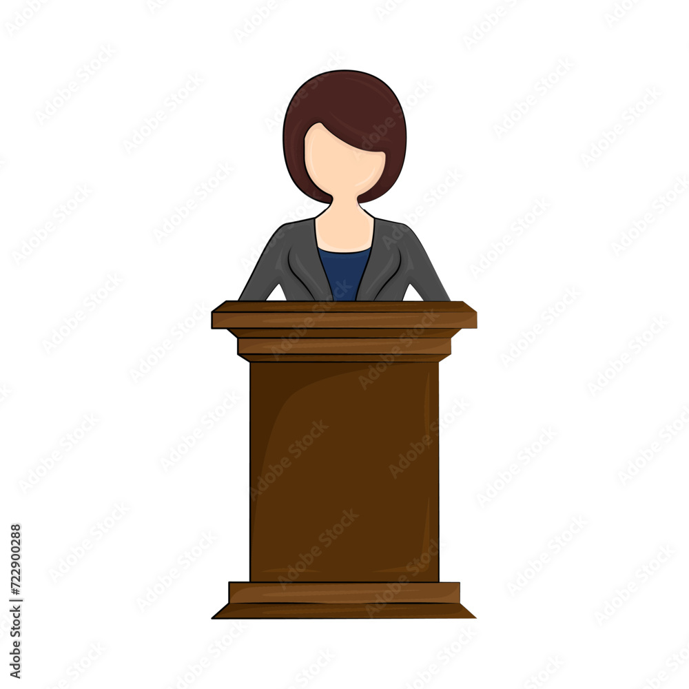 Illustration of election candidate Illustration of election candidate
