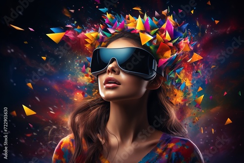 Immersive vr exploration  people in virtual reality  showcasing limitless technological potential.