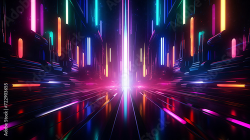 a dynamic lightsaber wall animation with sleek modern abstract backgrounds