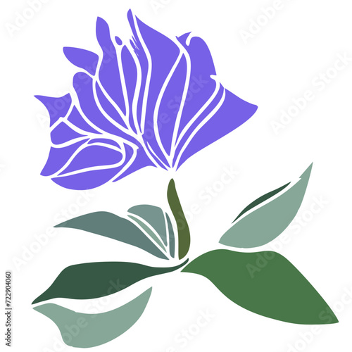 Aconitum flower art work design illustration vector