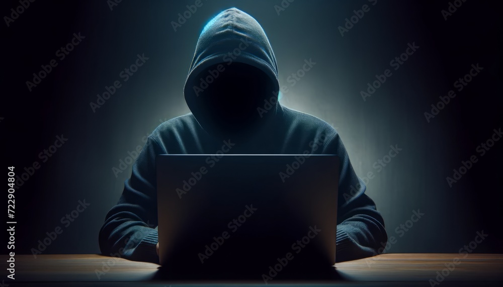 hacker with laptop hacker with laptop