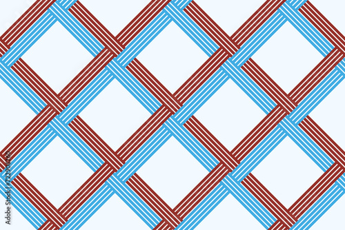 Geometric seamless pattern, vector trendy vintage tiling endless background, geometrical decorative grid.
