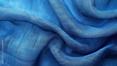 sky blue, blue fabric blue cloth, cornflower blue abstract vintage background for design. Fabric cloth canvas texture. Color gradient, ombre. Rough, grain. Matte, shimmer