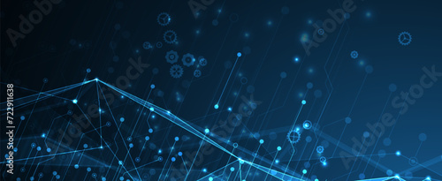 Abstract data background. Futuristic technology style. Elegant digital  background for business cyber presentations.
