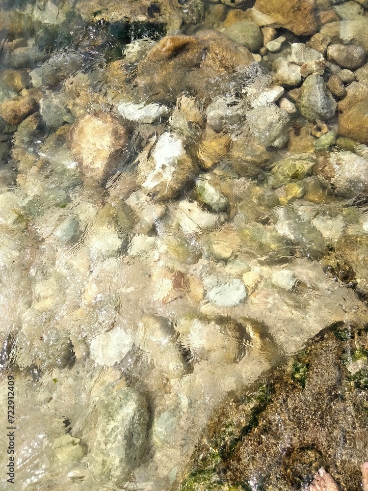 cystal clear ocean water and rocks cystal clear ocean water and rocks