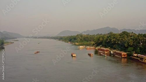 Wallpaper Mural Aerial view of Luang Prabang during sunrise Torontodigital.ca