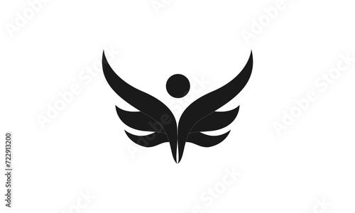 Wing's People Icon Logo Vector