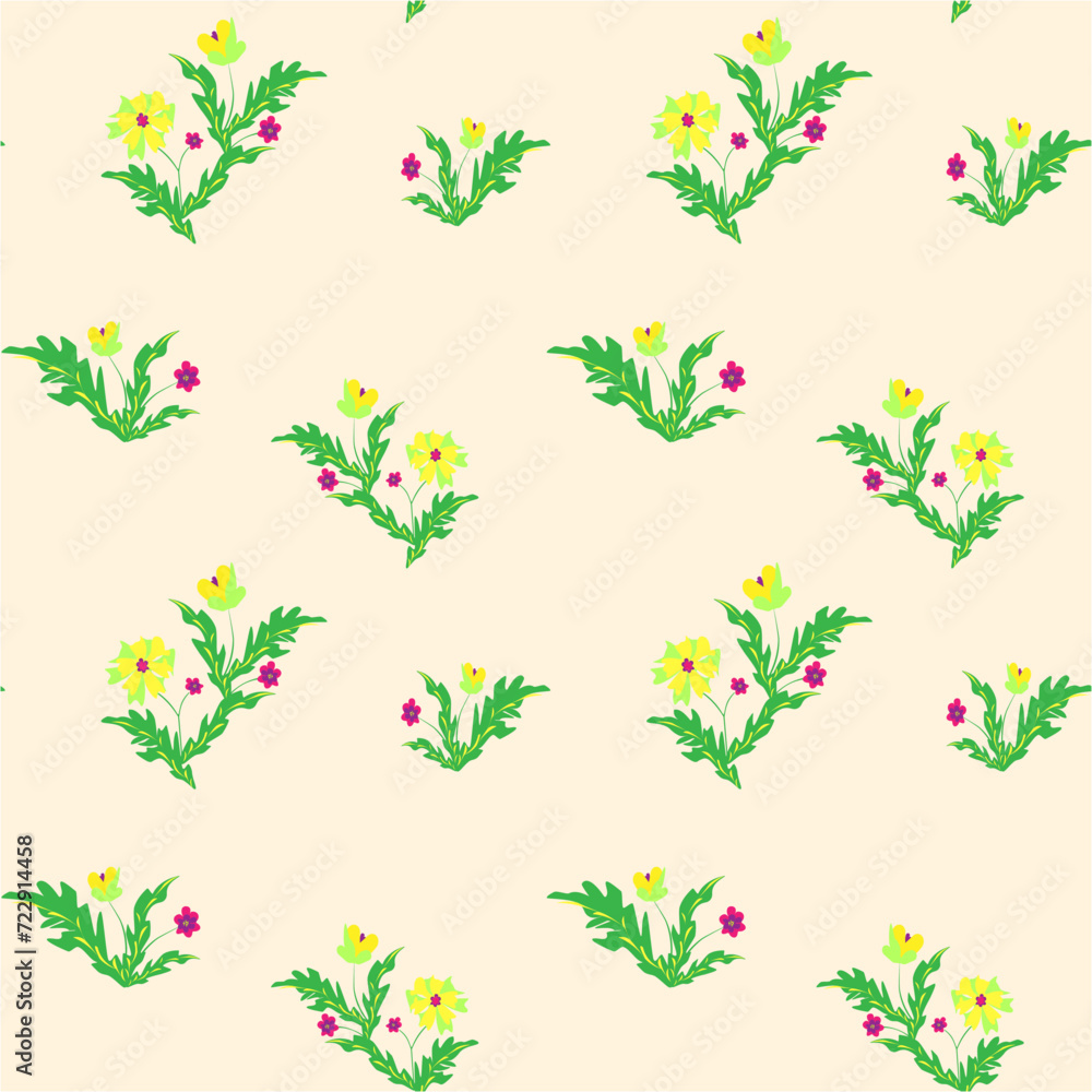Obraz premium seamless floral pattern