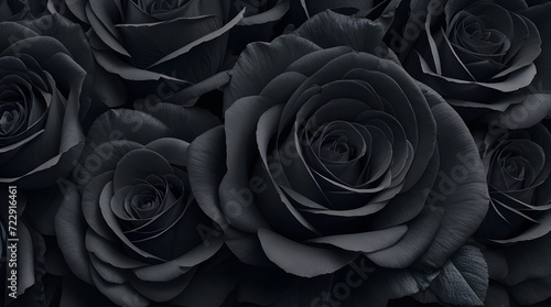 Black roses background