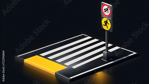 pedestrian crossing icon. zebra crossing road. black and white road safety crossing zone. men at safety crossing Road stop sign. pedestrian walk sign.
