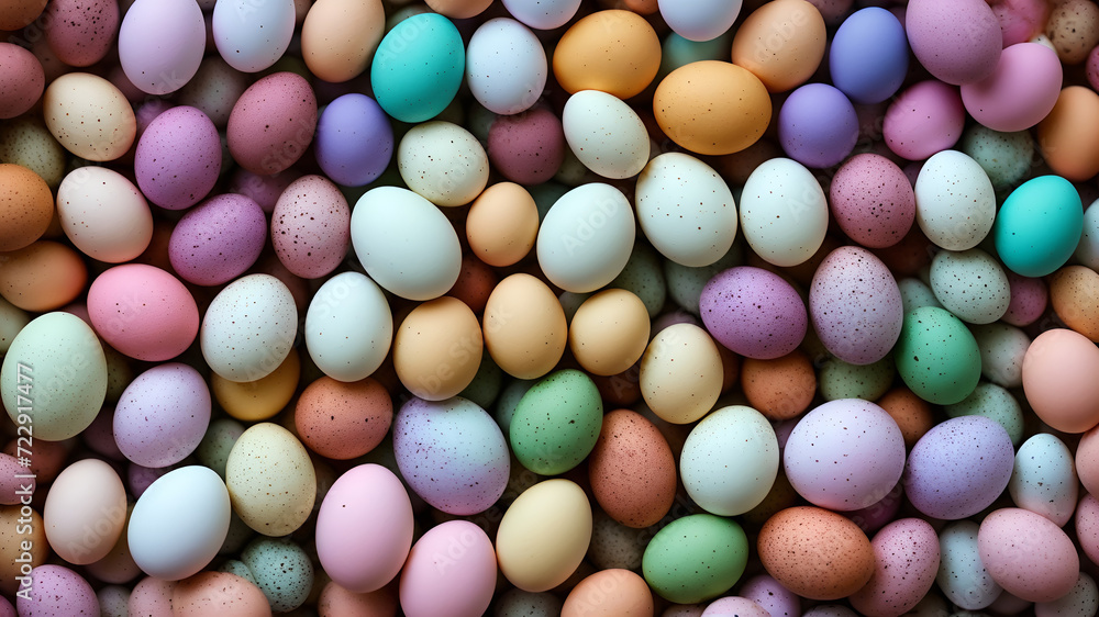 Macro photo of a pastel colors eggs background.Minimal fashion concept Generative AI Macro photo of a pastel colors eggs background.Minimal fashion concept Generative AI