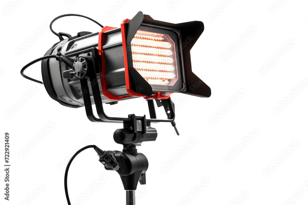 Mobile Worksite Lighting Tool Isolated On Transparent Background