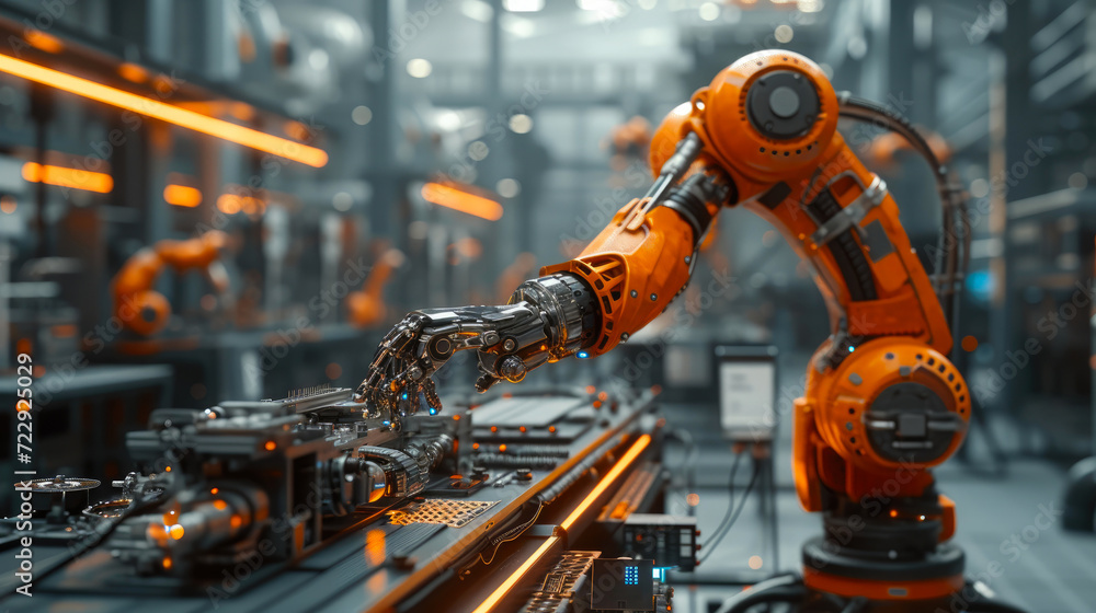 Futuristic Robotics: Precision Assembly in Hi-Tech Facility
