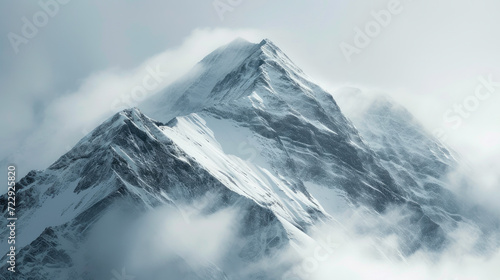 Peak Serenity: Stunning Winter Mountain Landscape