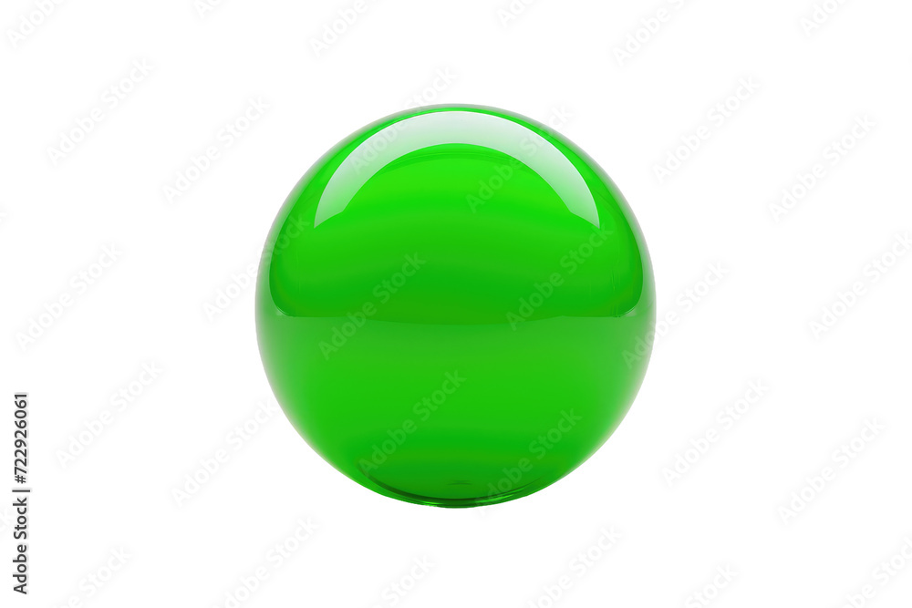 Opaque Green Isolated On Transparent Background