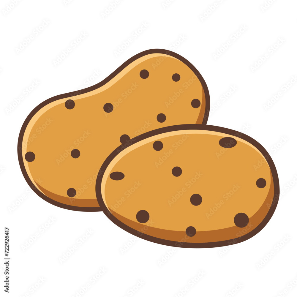 Potatoes icon vector on trendy design Potatoes icon vector on trendy design