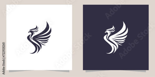 phoenix logo design vector