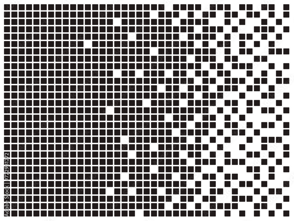 Abstract pixel gradient seamless horizontal background. Dispersed filled rectangle dotted icon with disintegration effect. Decay effect. Concept of disintegration. Abstract pixel gradient seamless horizontal background. Dispersed filled rectangle dotted icon with disintegration effect. Decay effect. Concept of disintegration.