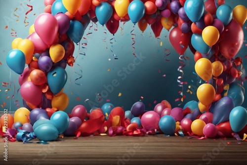balloons on the wall