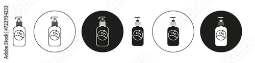 Body Soap simple vector symbol icon. Body Soap set in a editable stroke.