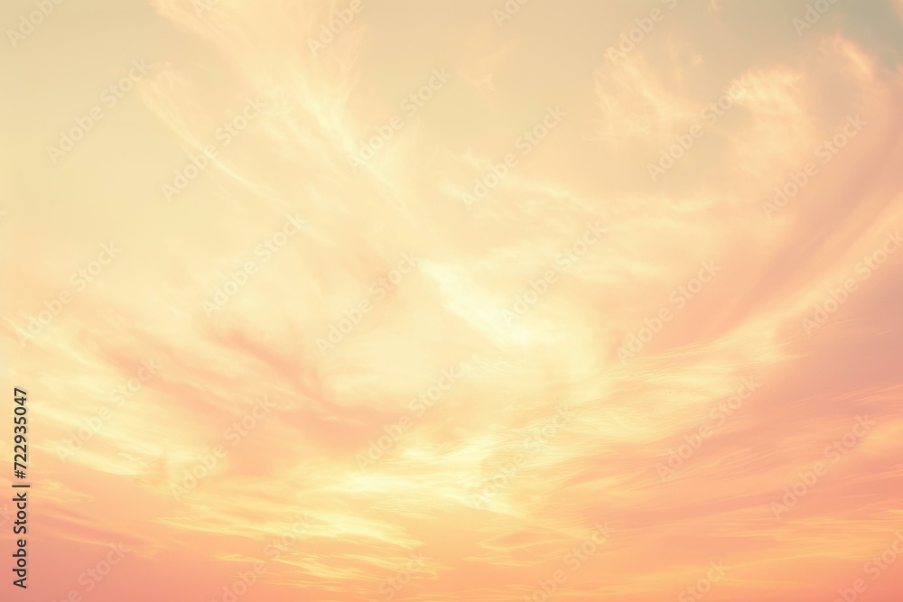 Cirrus clouds in the setting sun