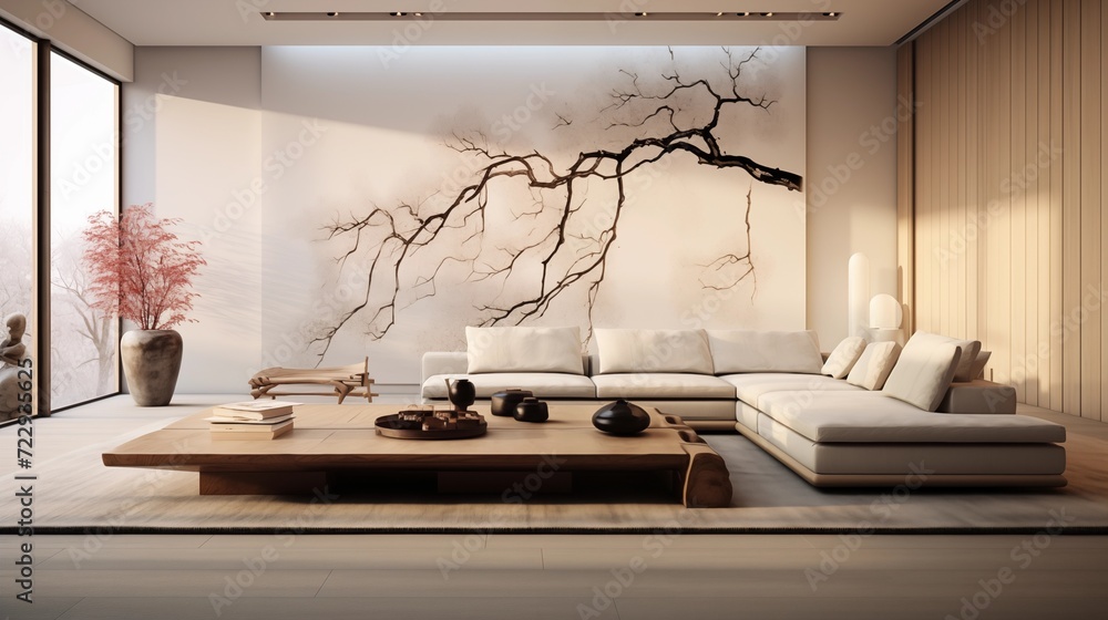 Zen-inspired decor with contemporary minimalism. Zen-inspired decor with contemporary minimalism.