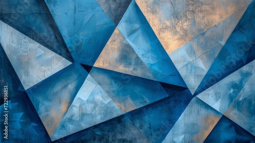 Blue and gray geometric pattern