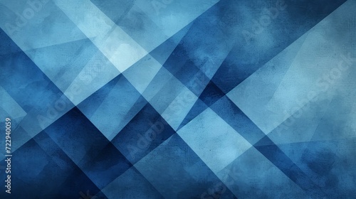 Blue and white abstract background with geometric shapes