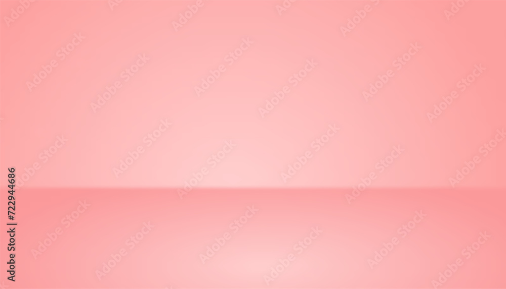 Fototapeta premium Soft pink studio room background