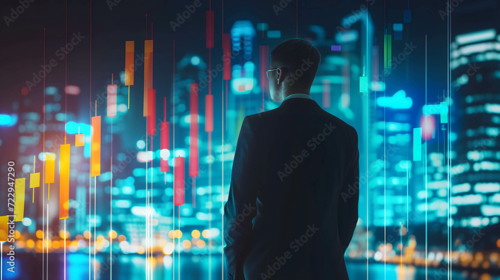 financial, business, investment growth show on digital graphic, sustainable business growth or stock market chart concept financial, business, investment growth show on digital graphic, sustainable business growth or stock market chart concept