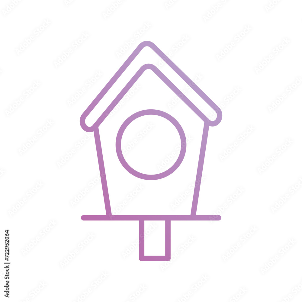 bird house icon with white background vector stock illustration bird house icon with white background vector stock illustration