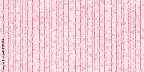 Pink pastel boucle fabric seamless pattern with nodular grunge texture. Cotton or wool upholstery fabric background. Vector illustration. Twill fluffy carpet