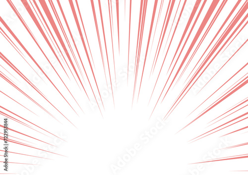 放射線　背景　パステル　赤　シンプル　フレーム