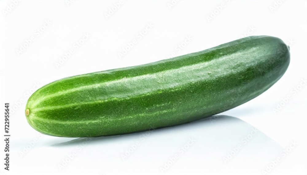 Photo of a ripe fresh green cucumber isolated on white background. Healthy food photography concept. Photo of a ripe fresh green cucumber isolated on white background. Healthy food photography concept.