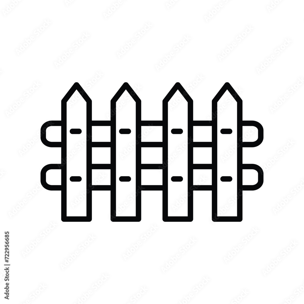 fence icon with white background vector stock illustration fence icon with white background vector stock illustration