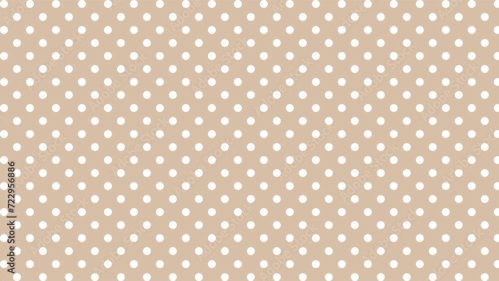 Brown and white polka dots background Brown and white polka dots background