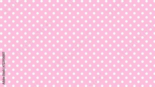 Pink and white polka dots background