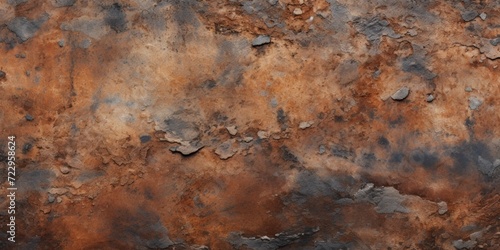 A close-up view of a rusted metal surface. This image can be used to depict decay, weathering, or industrial themes